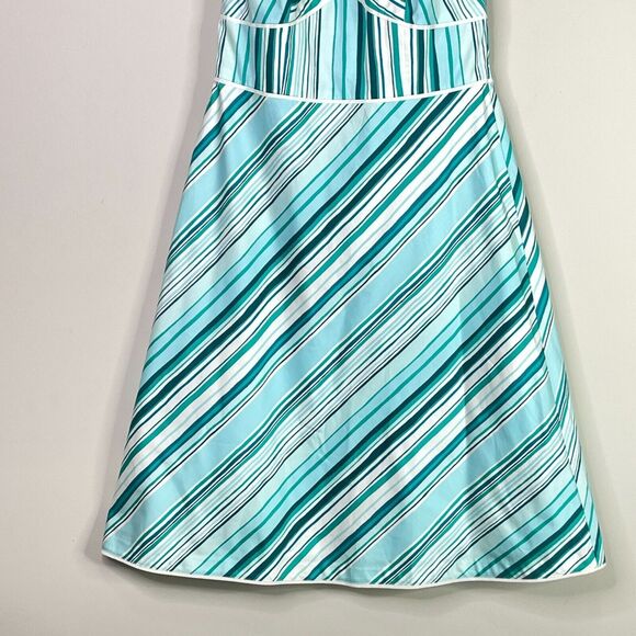 Ann Taylor Striped Halter Dress Women's Size 6 - Picture 5 of 8
